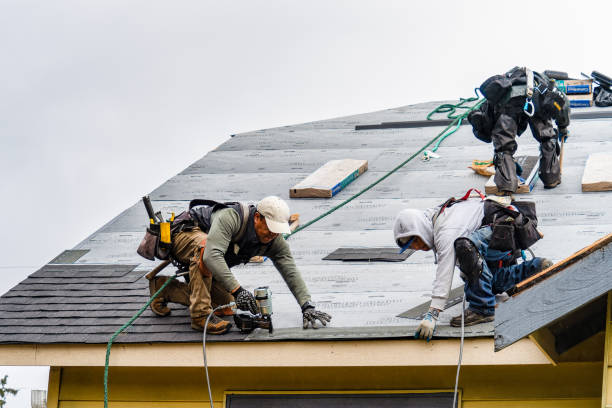 Professional Roof Installation technician working in San Mateo, CA